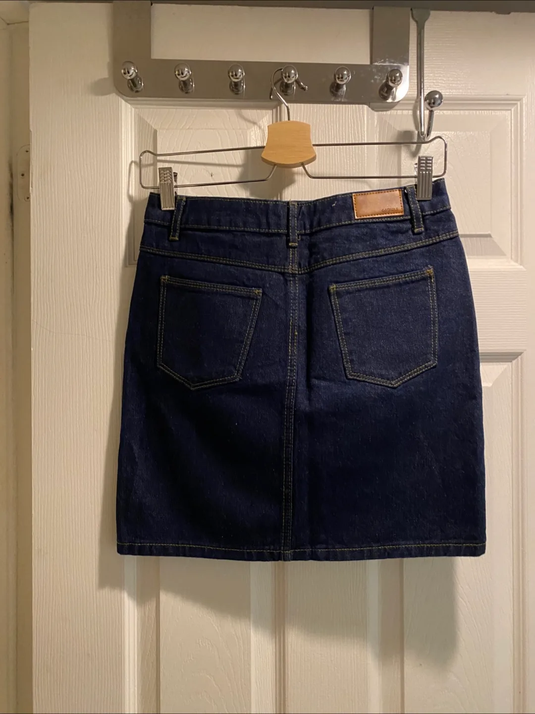 Dark Wash Denim Mini Skirt image indicator(2)