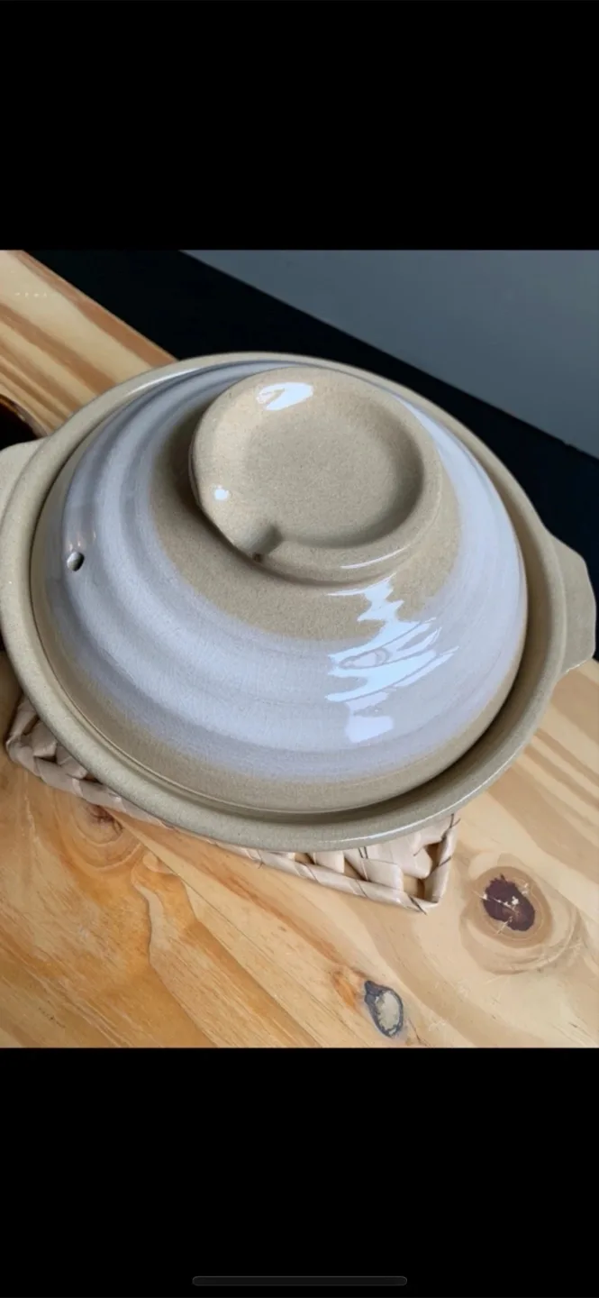 🆕Ceramic Clay Pot with lid + Bean pot thumbnail