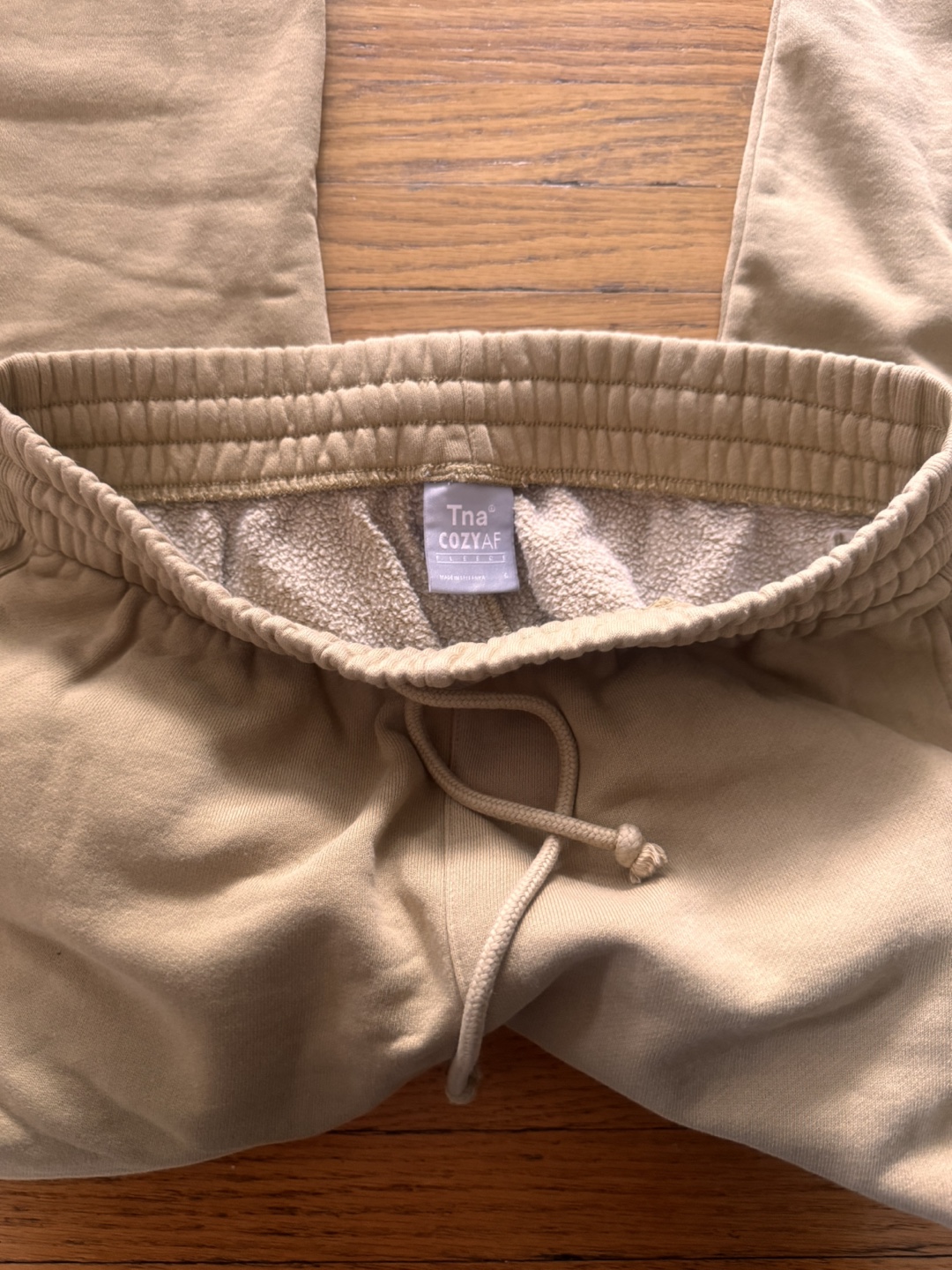 Tna Cozy Fleece Joggers - Tan - photo 4