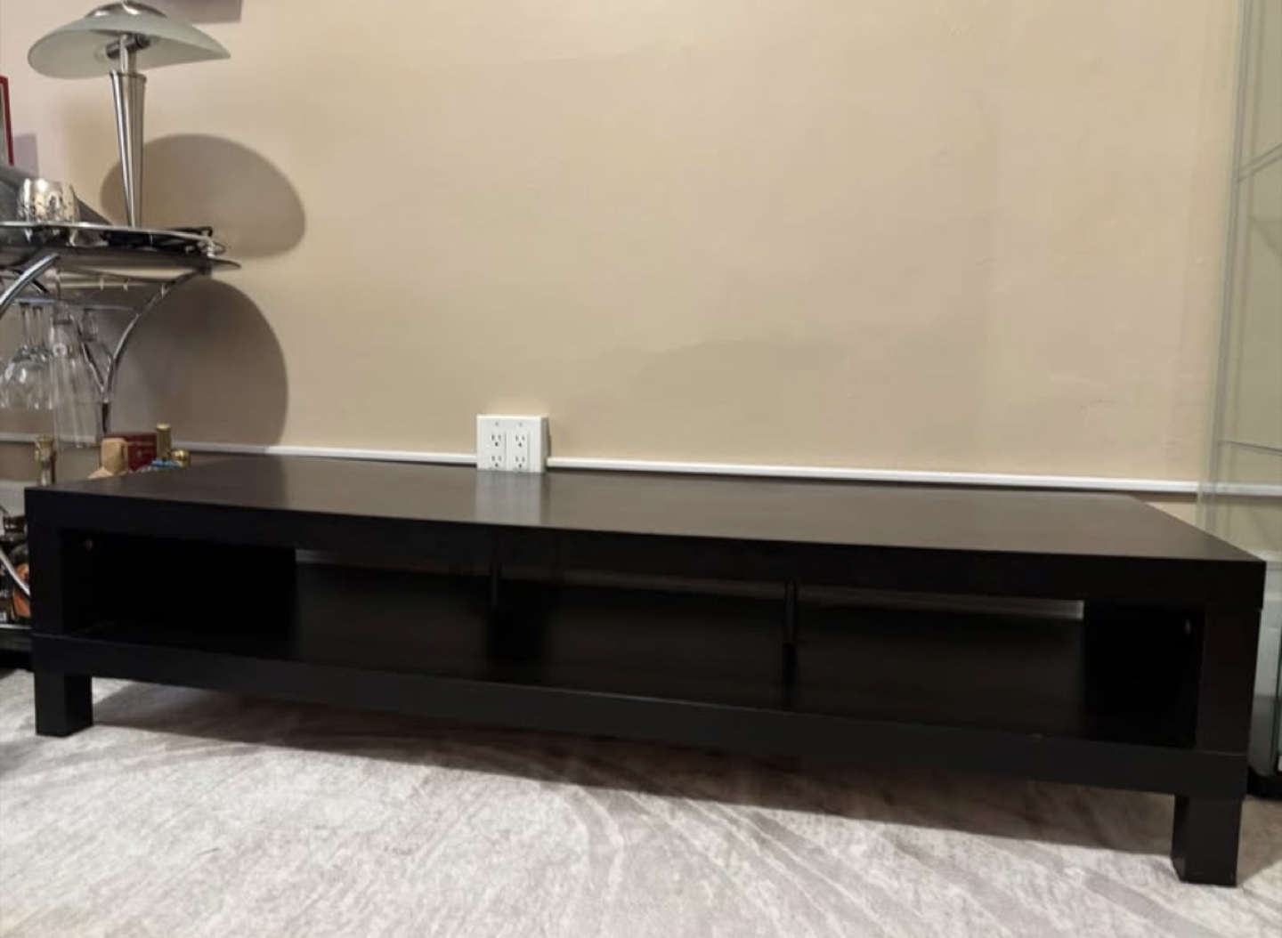 Black Entertainment Center / TV Stand - photo 2