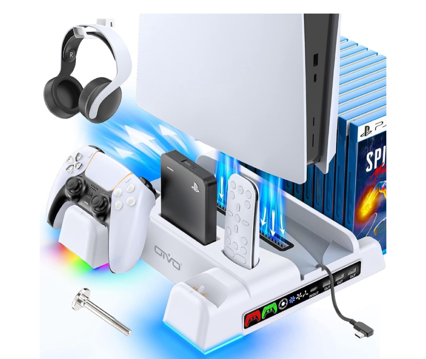 PS5 Cooling Station with charging ports