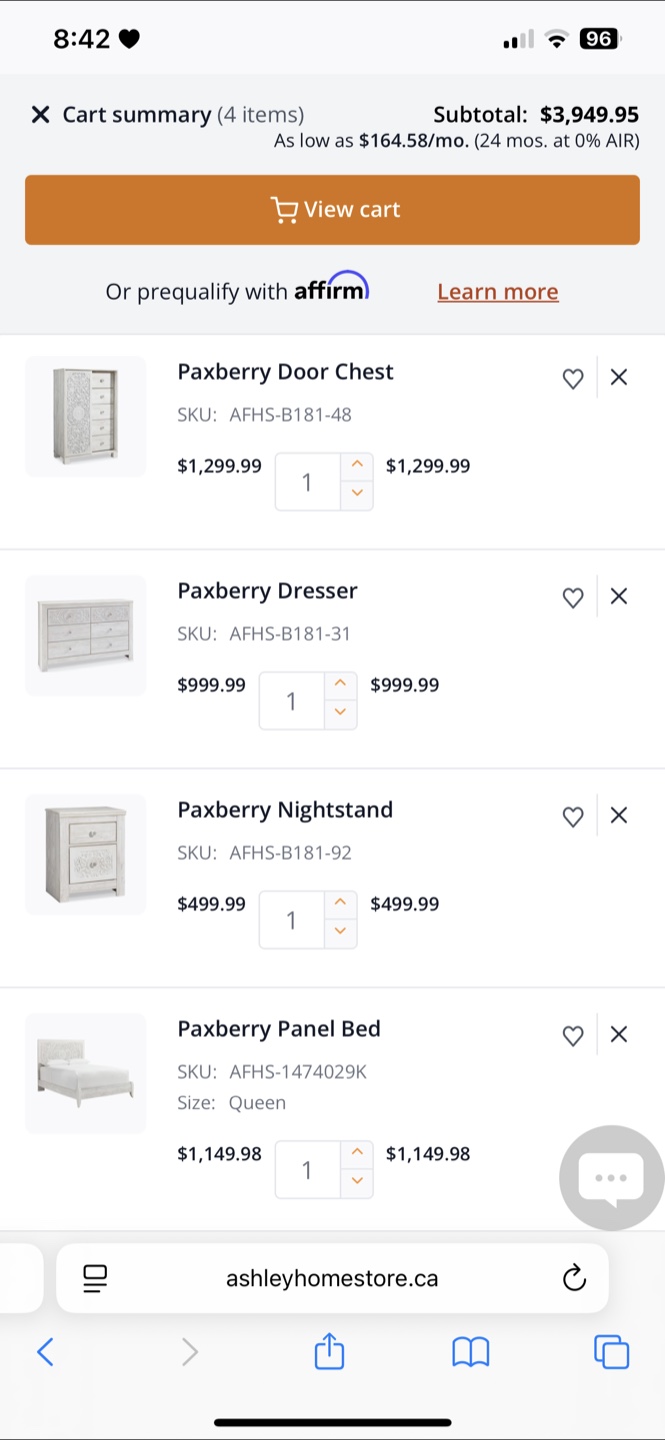 Ashley Queen Bedroom Set must go Asap before June 28!! - photo 4
