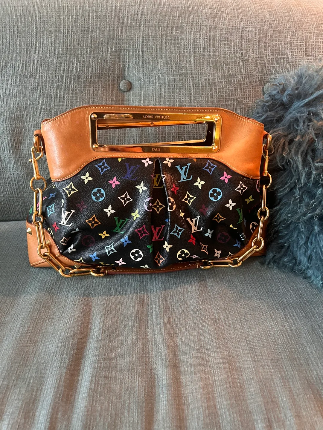 Louis Vuitton Judy Black Multicolour Multi Colour thumbnail