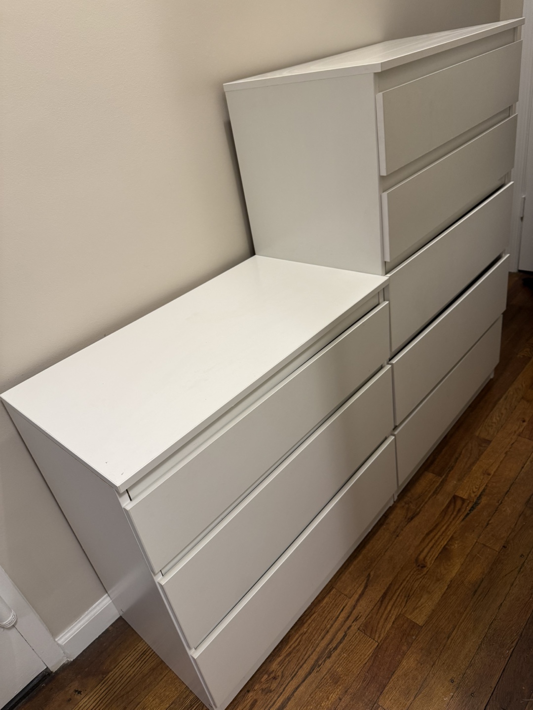 IKEA MALM White Dressers