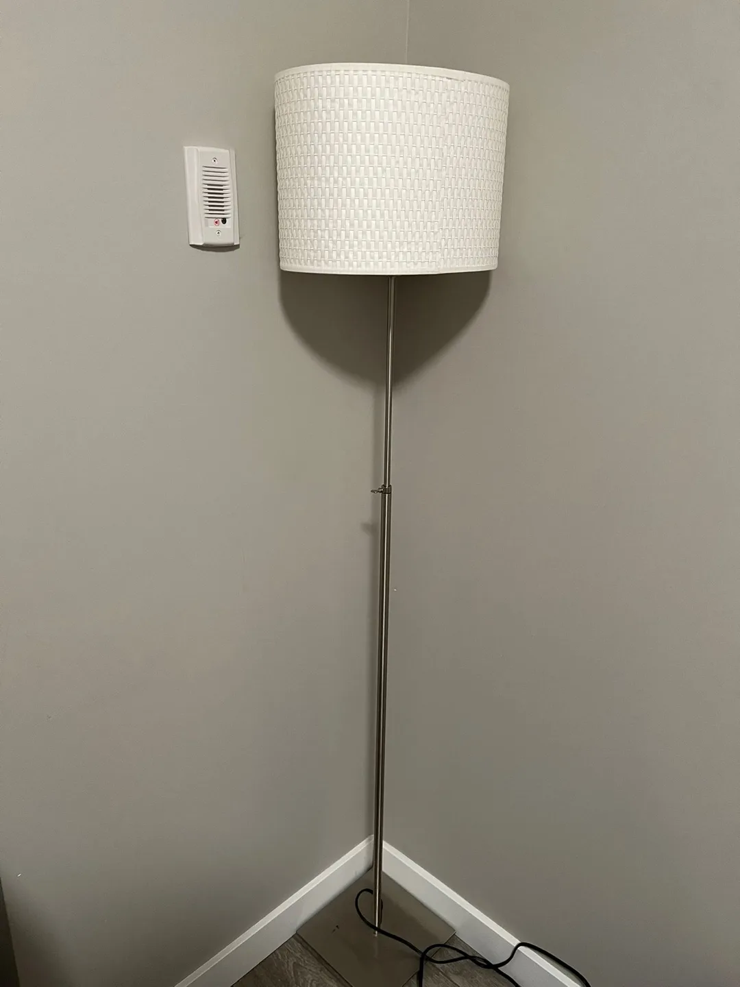 Modern Floor Lamp with White Shade thumbnail