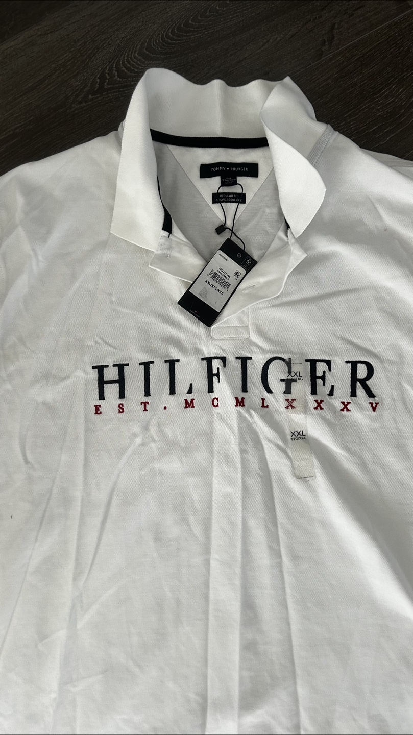 Tommy Hilfiger Men's XXL White Polo Shirt 👕 - photo 2