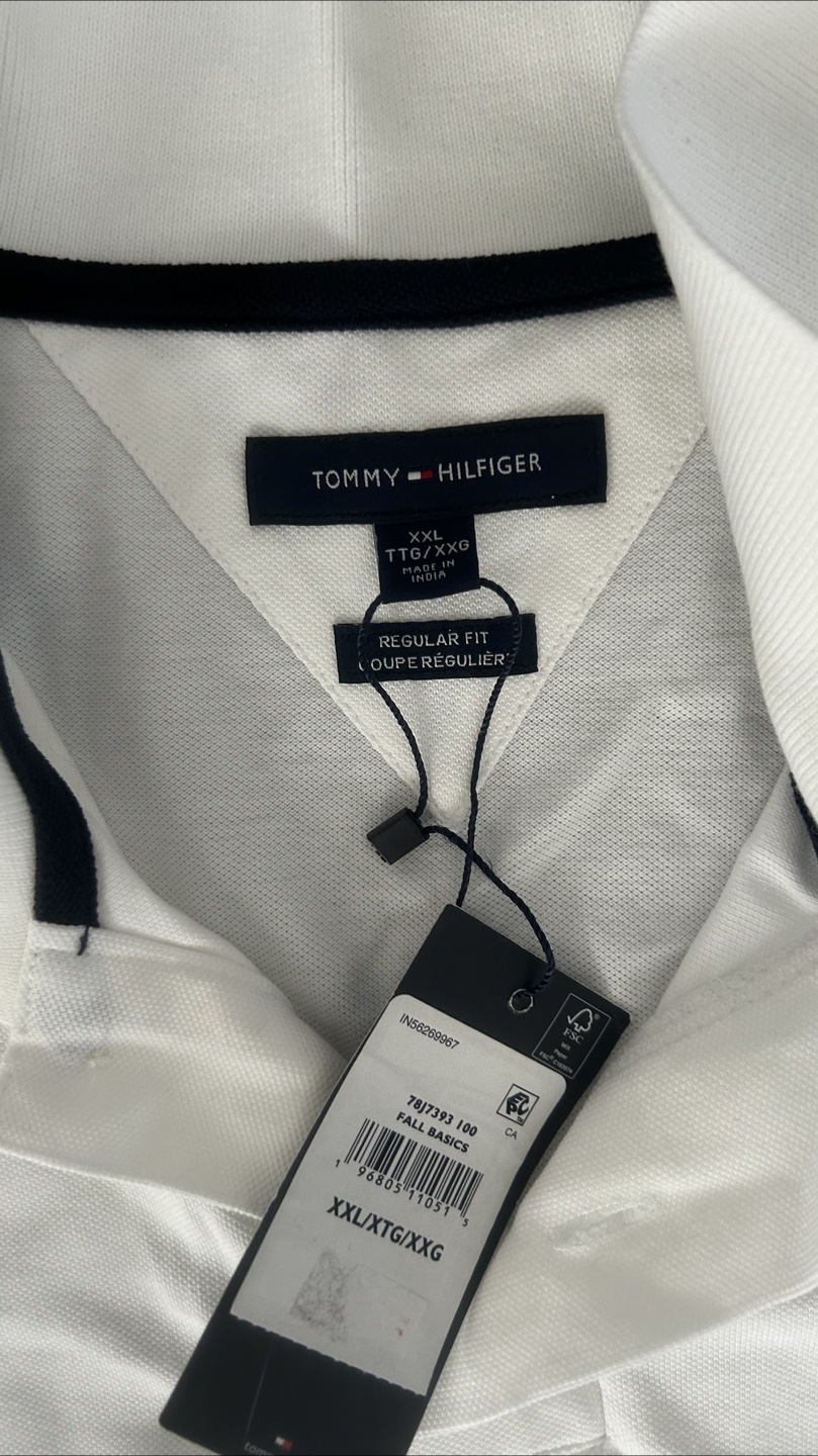 Tommy Hilfiger Men's XXL White Polo Shirt 👕 - photo 4