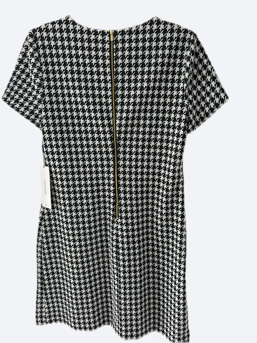 Calvin Klein Houndstooth Shift Dress, Size 10 image indicator(6)