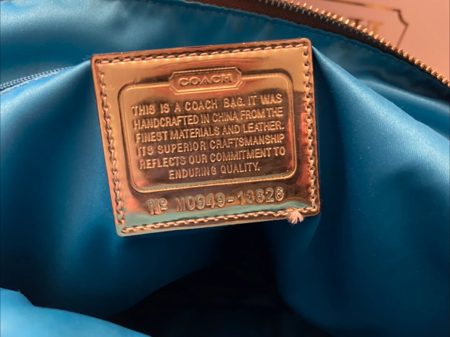 Authentic COACH Op Art Poppy tote bag canvas Style #13826 image indicator(6)