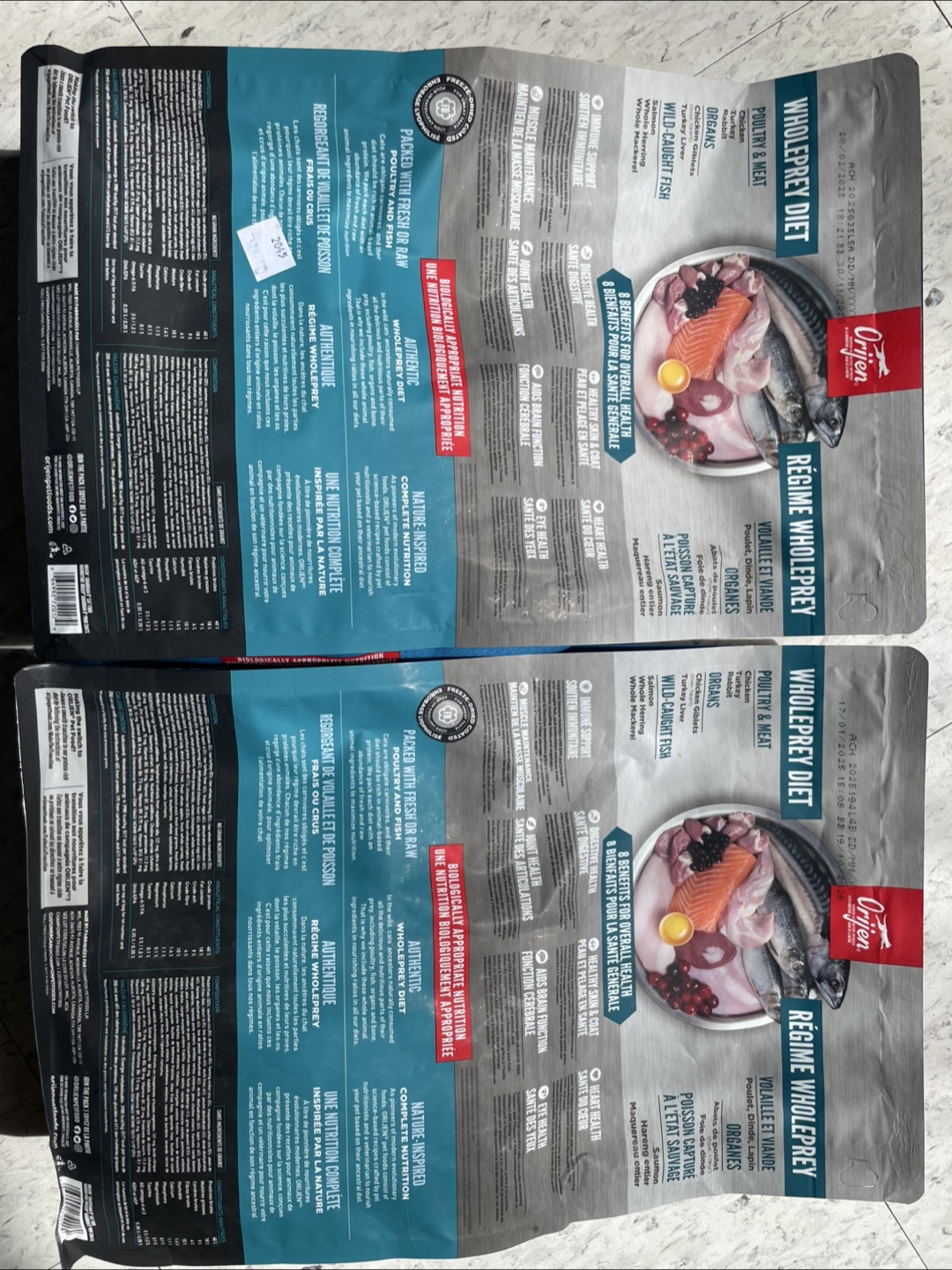 2 Bags Orijen Guardian 8 Cat Food - photo 2