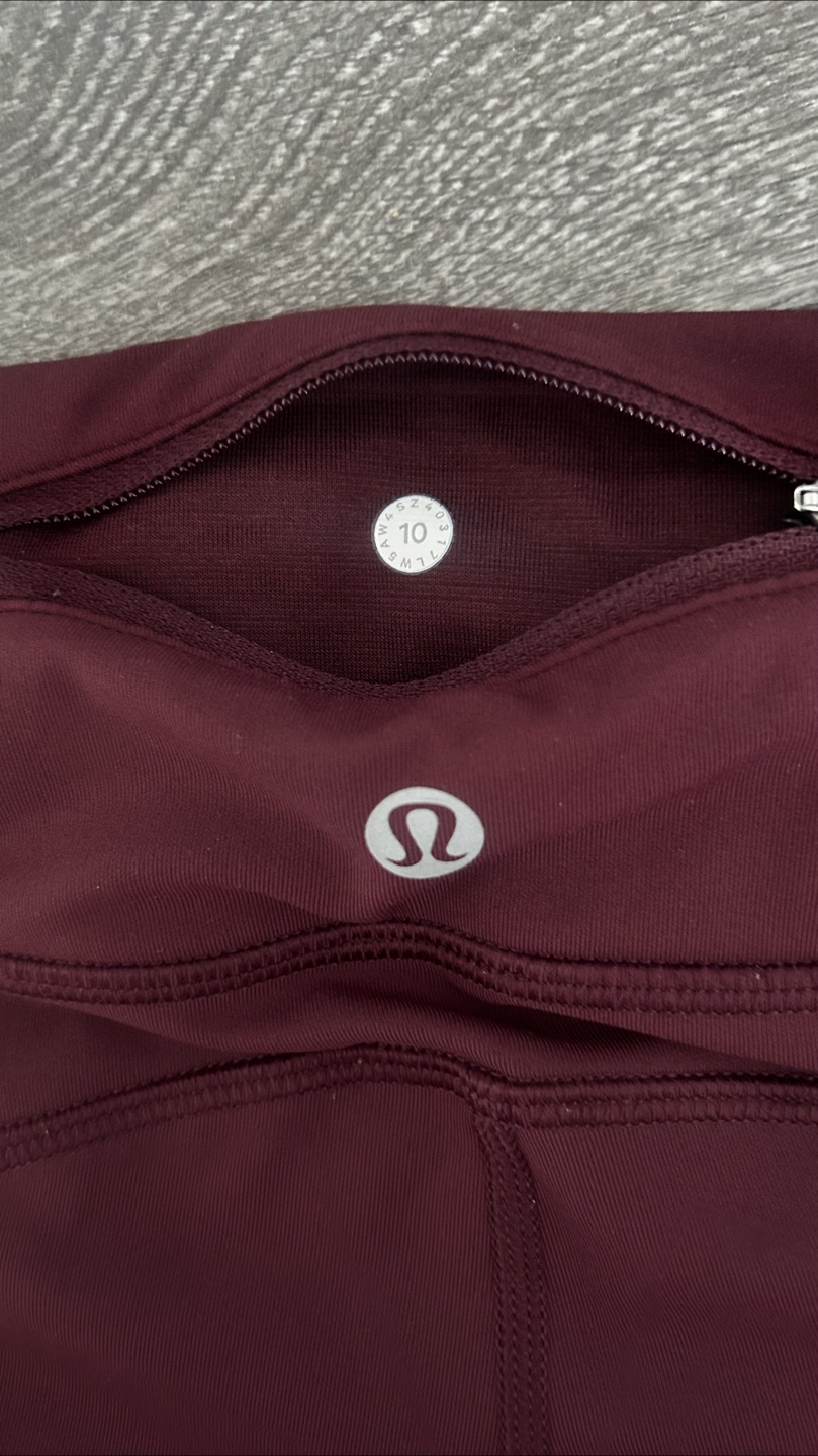 Lululemon Burgundy 7/8 Leggings Size 10 - photo 4
