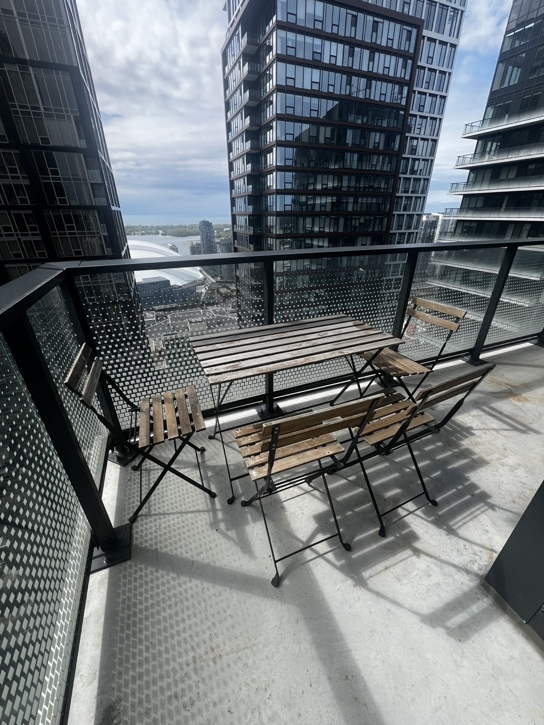 Balcony Patio Set - Table and Four Chairs