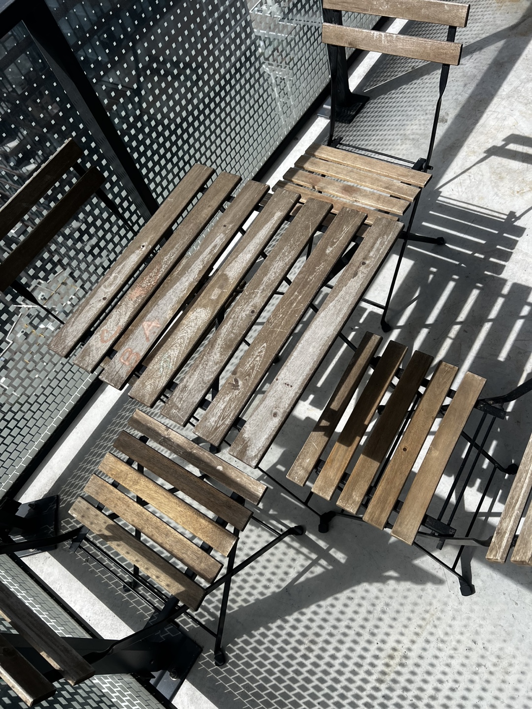 Balcony Patio Set - Table and Four Chairs - photo 2
