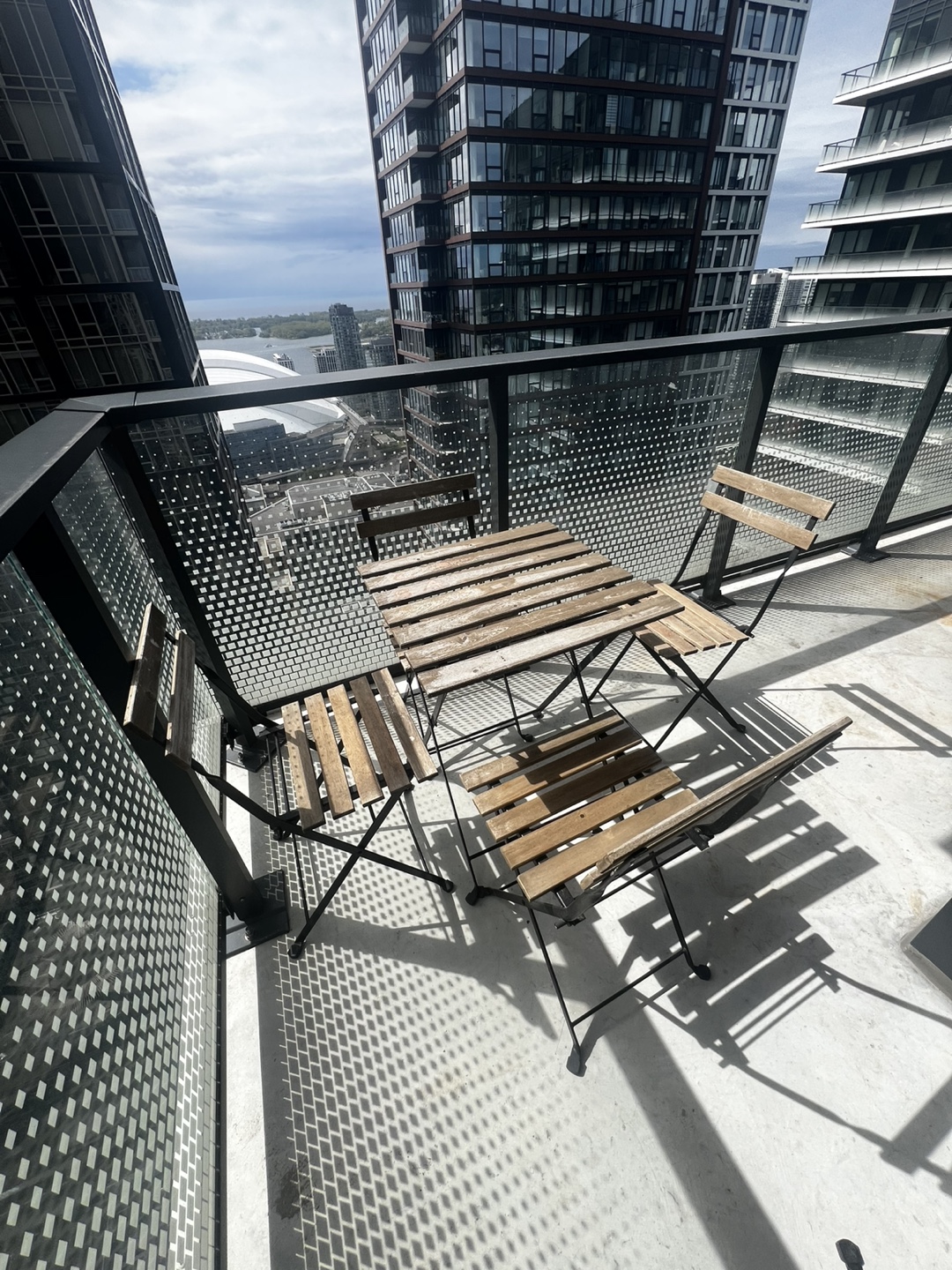 Balcony Patio Set - Table and Four Chairs