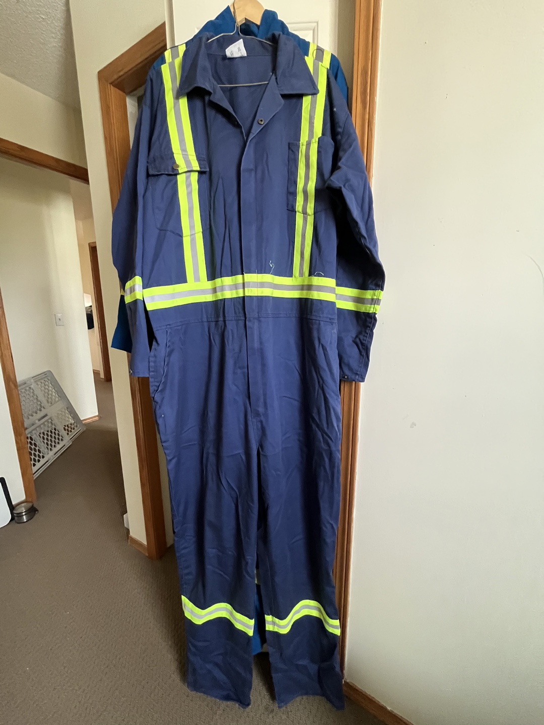 High-visibility work coveralls