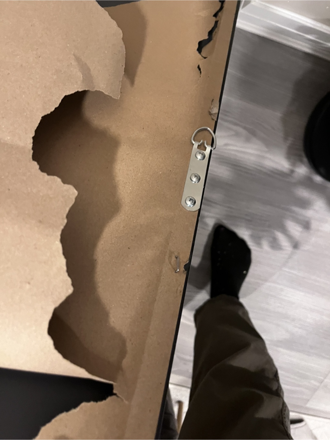 Damaged Full-Length Mirror - Silver Frame - photo 3
