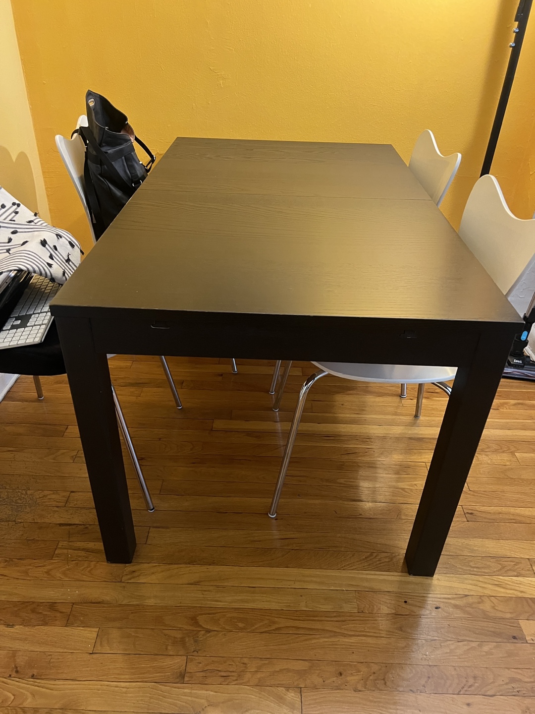 Extendable Black Dining Table