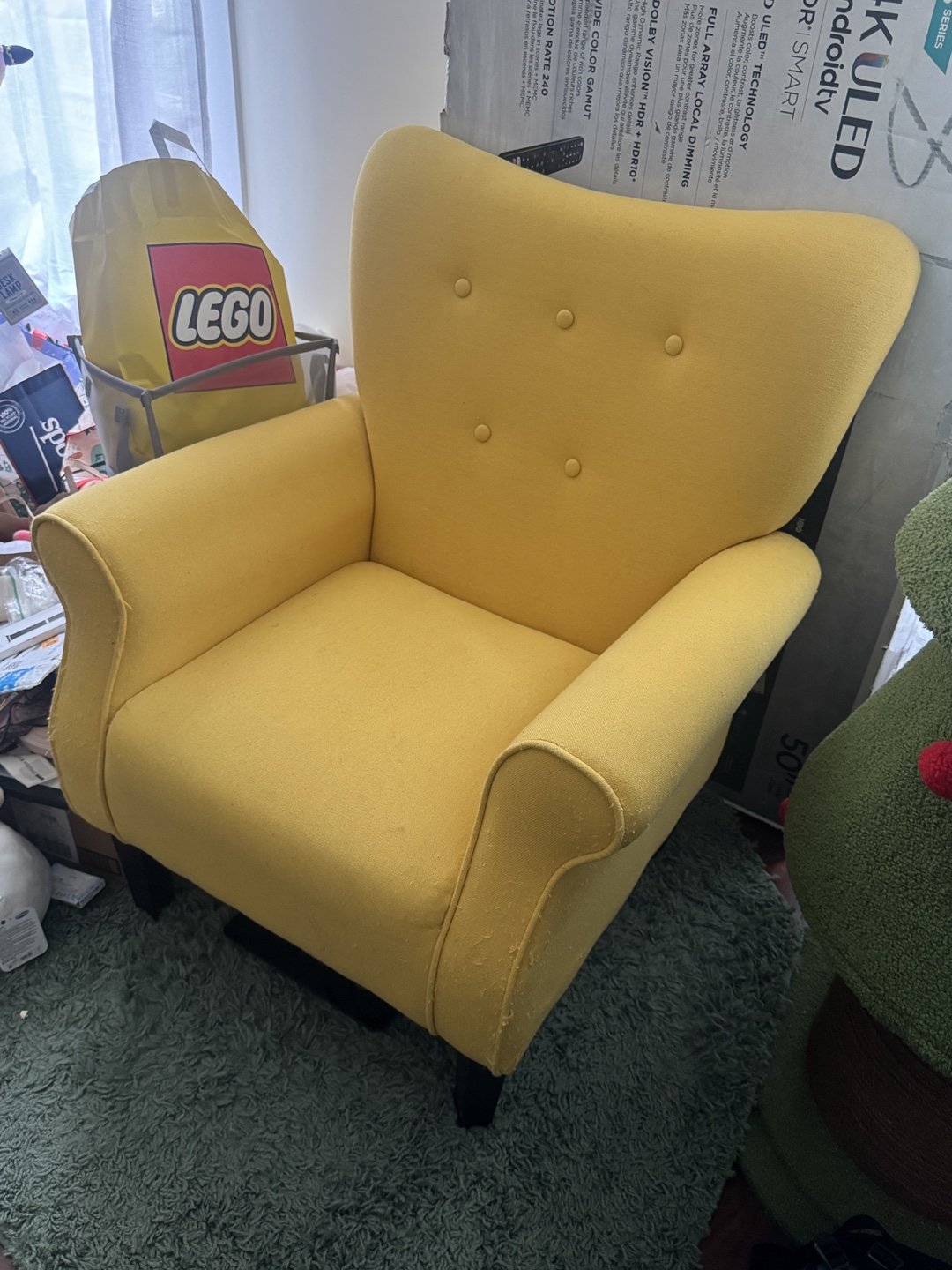 Yellow Accent Chair - photo 3