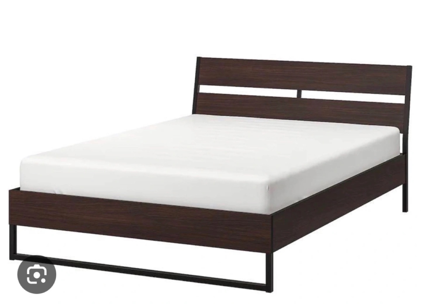 IKEA TRYSIL Queen Bed Frame, Dark Brown - photo 2
