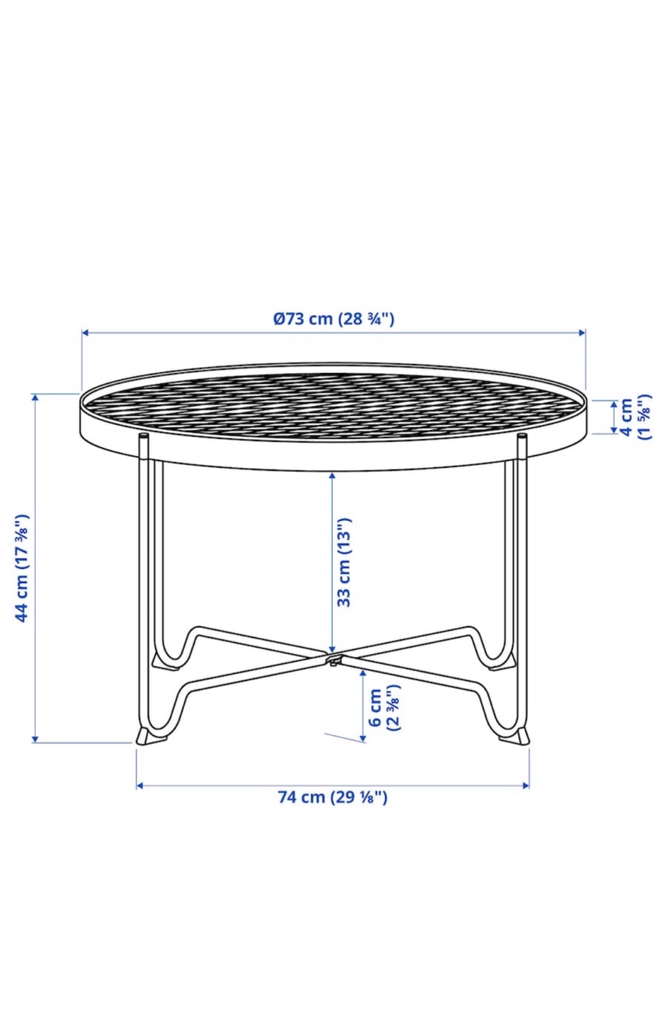 IKEA KROKHOLMEN outdoor coffee table - photo 3