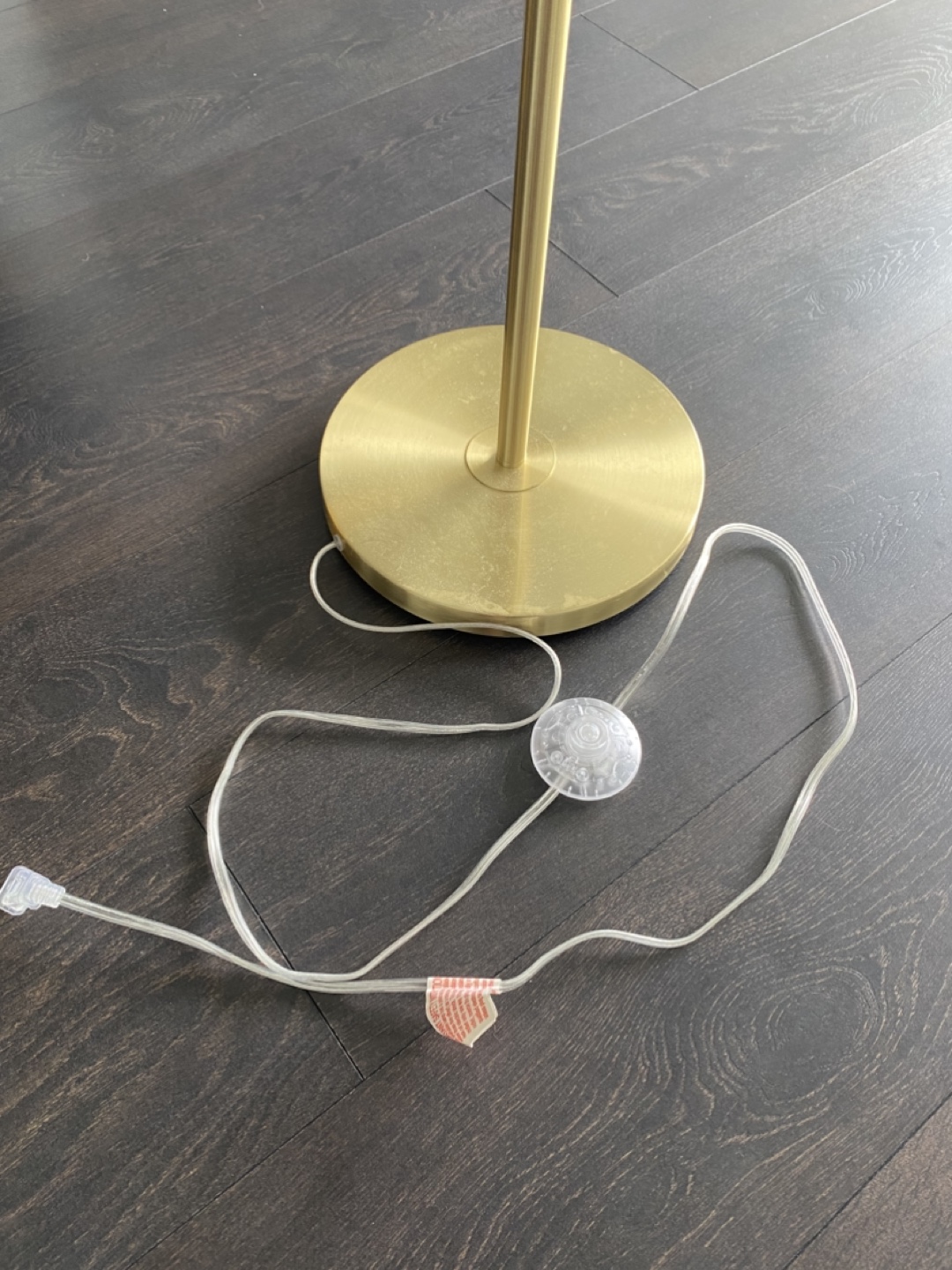 Gold Floor Lamp with White Shade - photo 5
