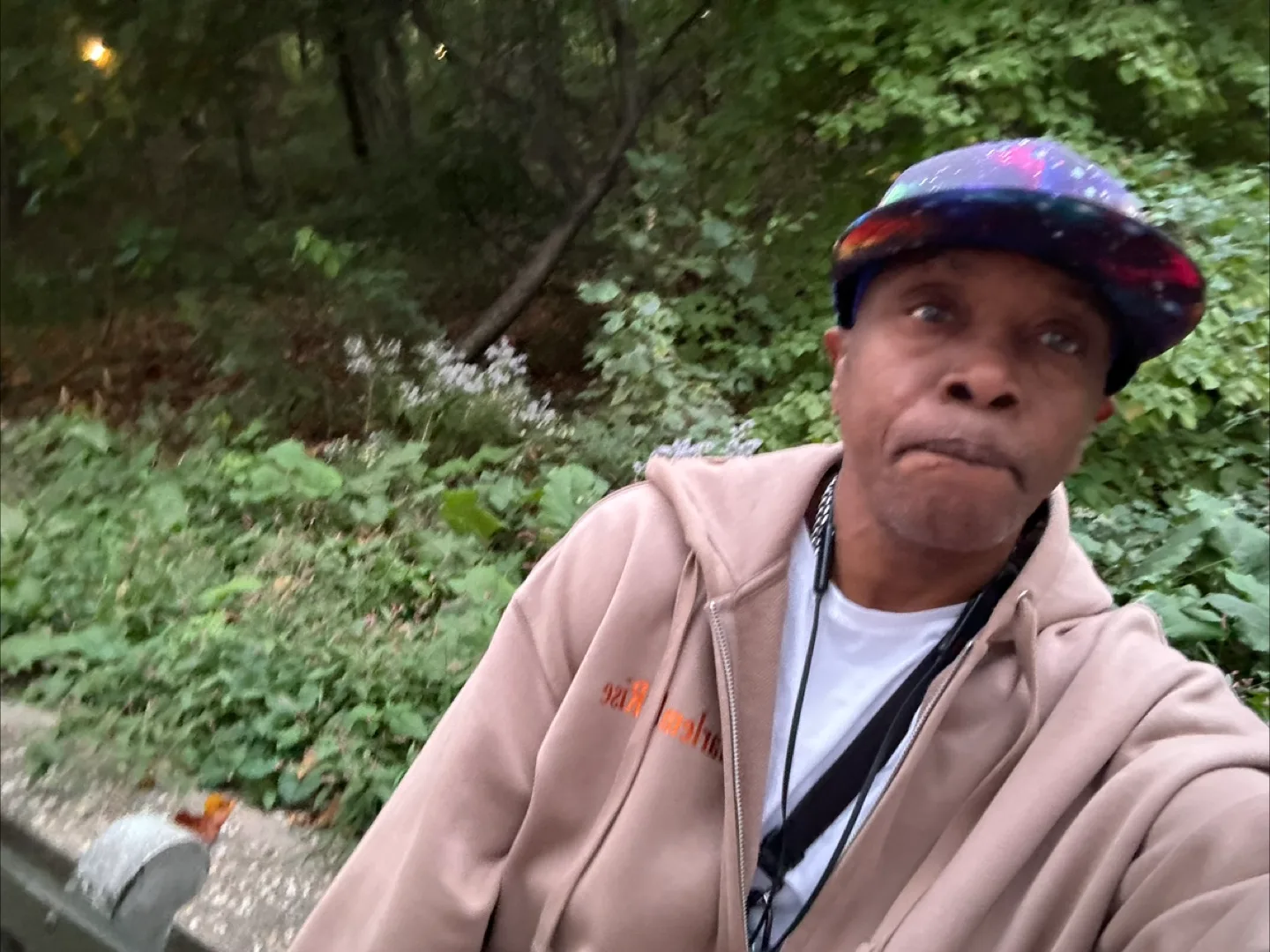 Men's Red Hoodie Zip-Up Jacket image indicator(6)