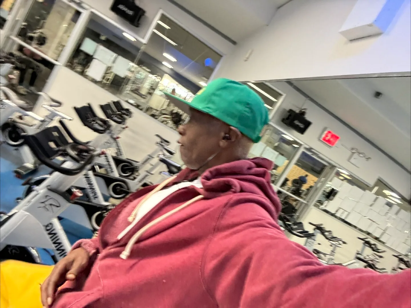 Men's Red Hoodie Zip-Up Jacket image indicator(10)