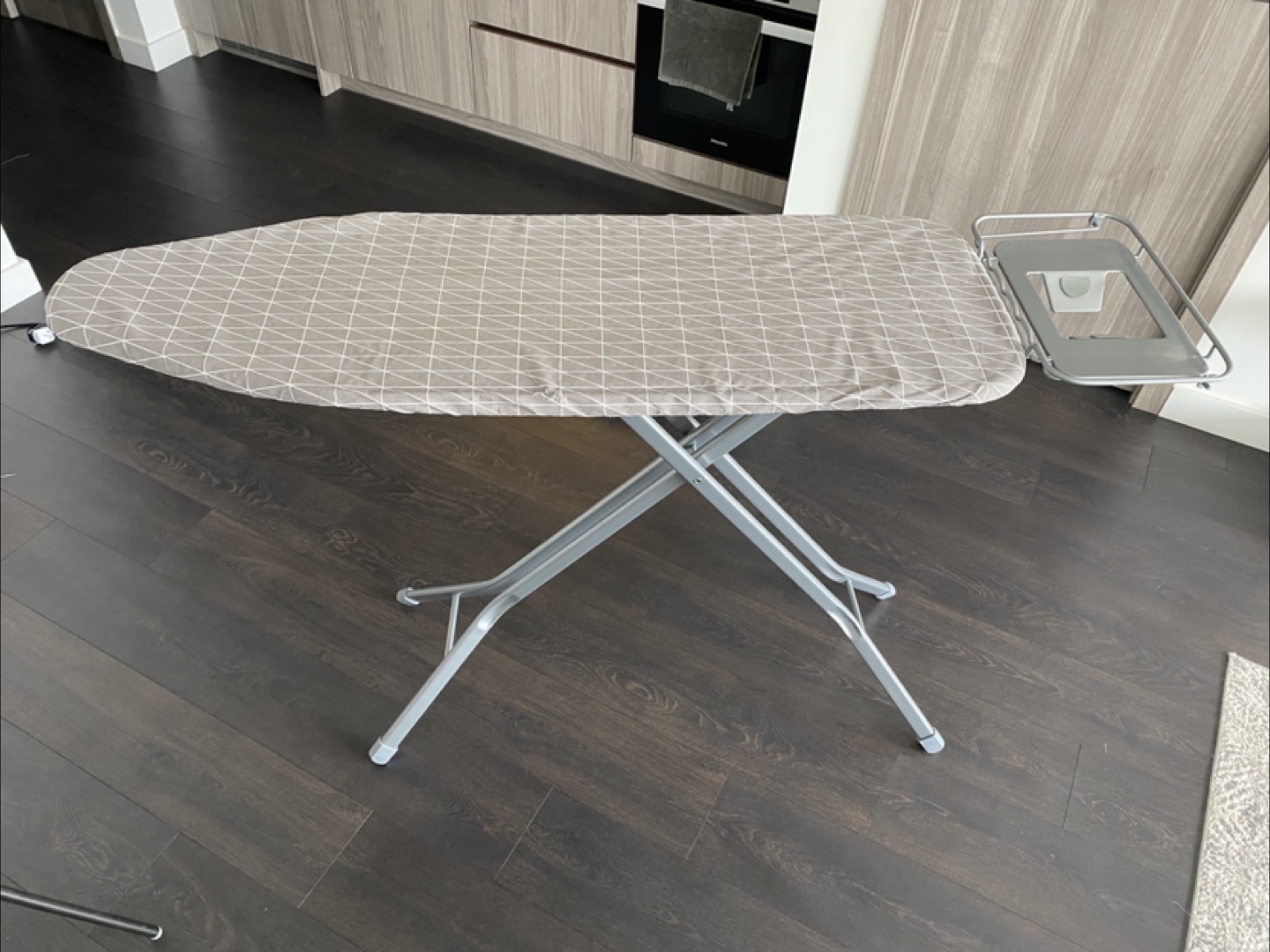 Ironing Board with Grey Cover and Shelf