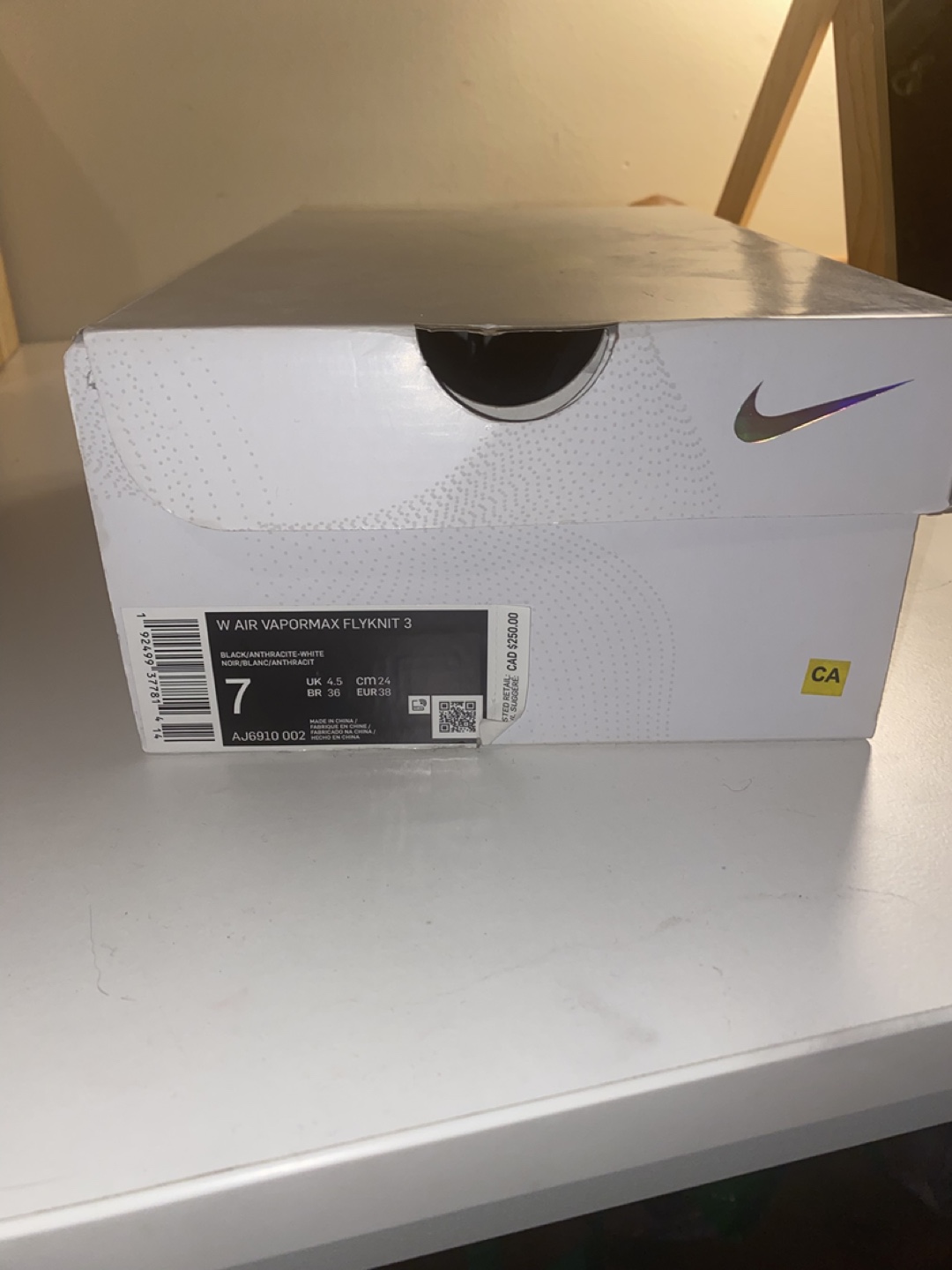 Nike W Air Vapormax Flyknit 3 Women's Running Shoes - Size 7 - photo 2