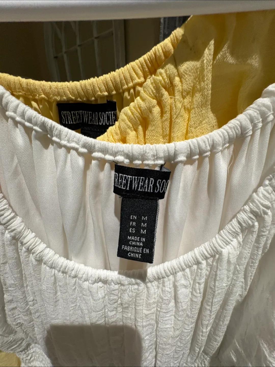 Streetwear Society Puff Sleeve Maxi Dress - Yellow and White image indicator(3)