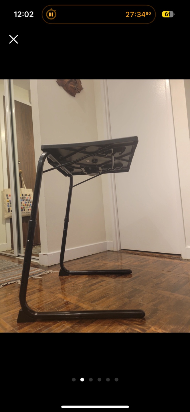Portable Folding TV Tray Table - photo 3