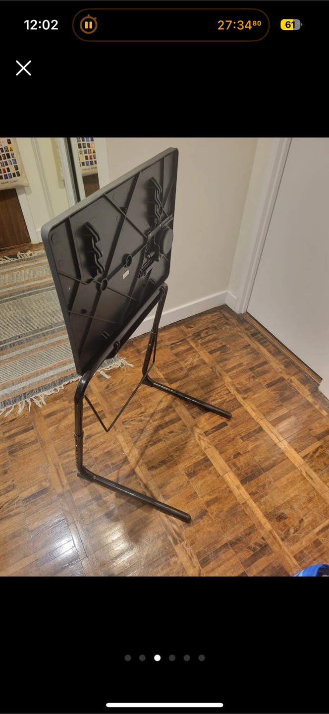 Portable Folding TV Tray Table - photo 2
