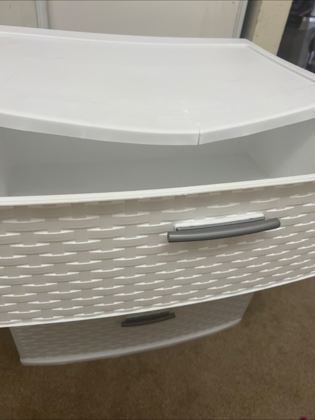 Sterilite 3-Drawer White Plastic Storage Unit - photo 3