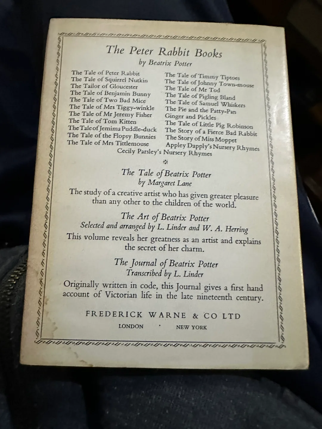 Vintage Beatrix Potter's The Tale of the Flopsy Bunnies Book image indicator(2)