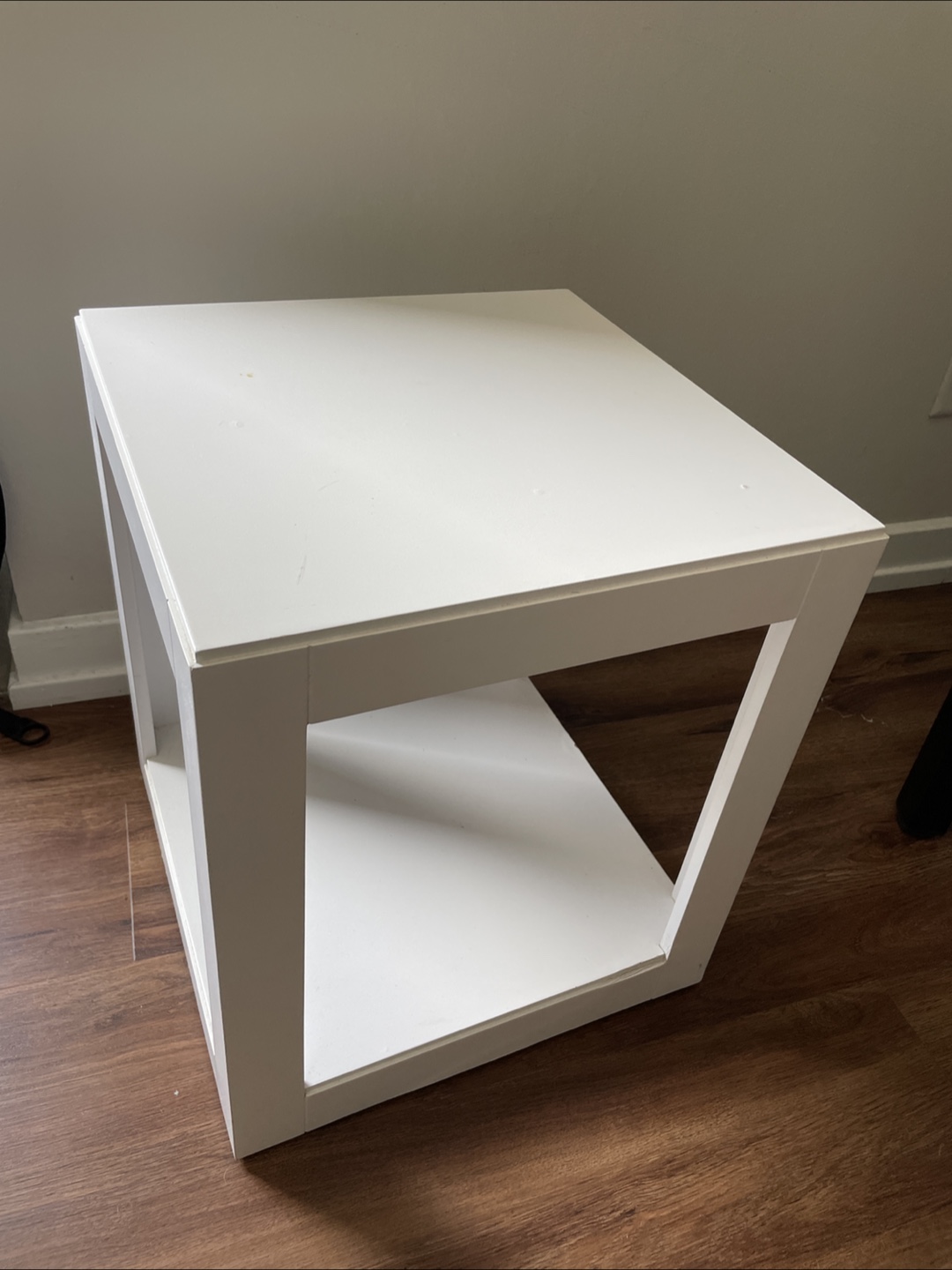White Cube End Table #freecycle