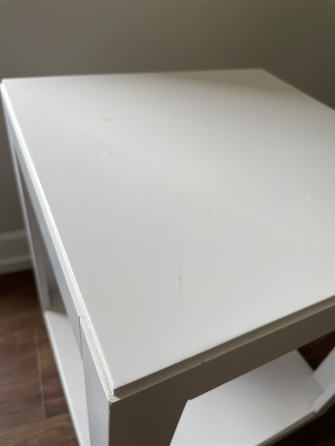 White Cube End Table #freecycle - photo 2