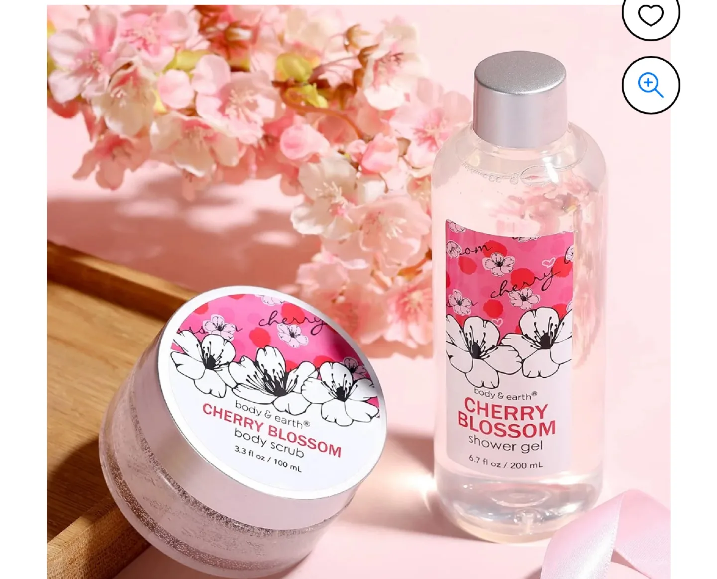 Body & Earth Cherry Blossom Bath Gift Set image indicator(4)