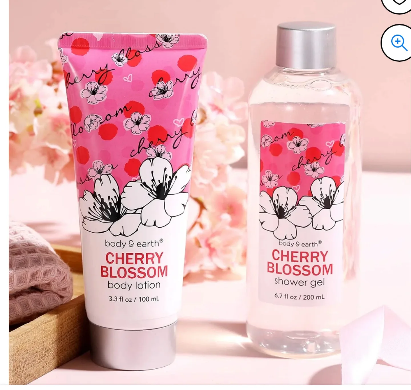 Body & Earth Cherry Blossom Bath Gift Set image indicator(3)