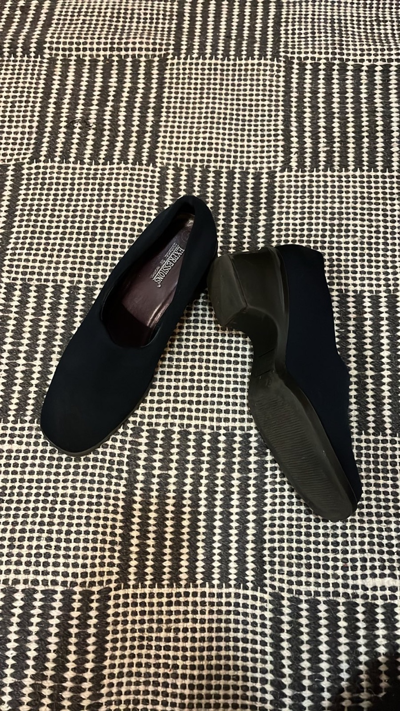 Vintage Women's Navy Slip-On Shoes - photo 2
