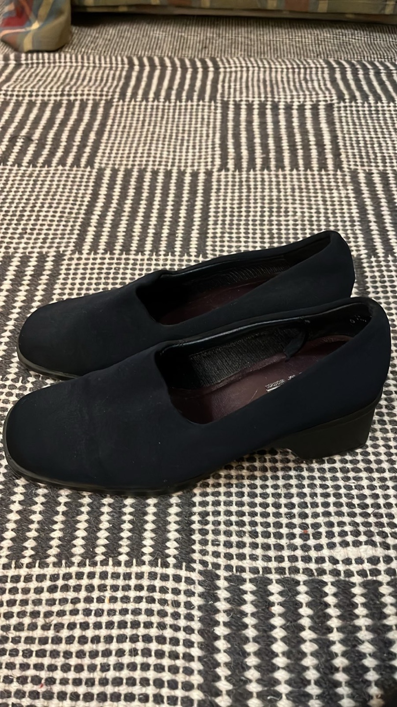 Vintage Women's Navy Slip-On Shoes - photo 3