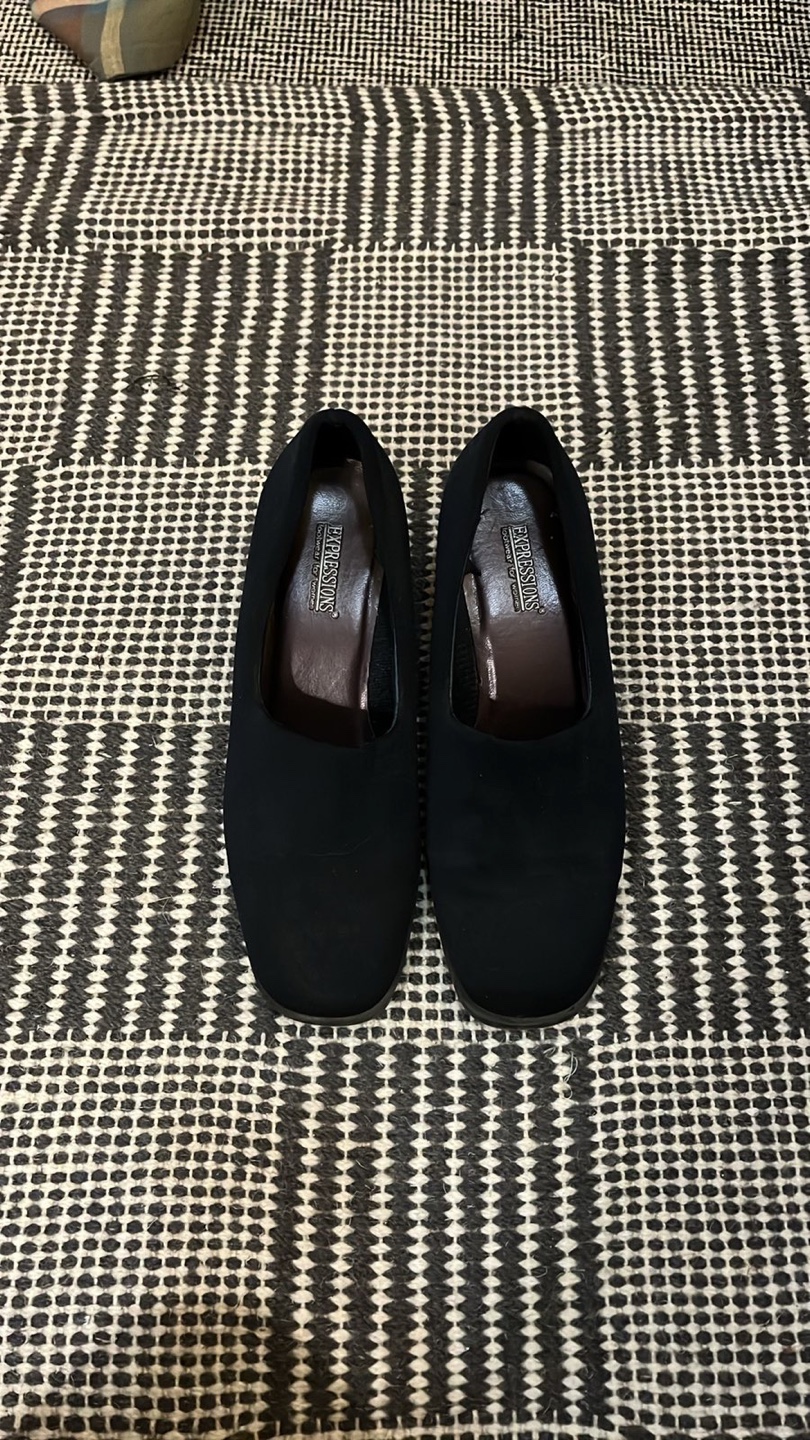 Vintage Women's Navy Slip-On Shoes