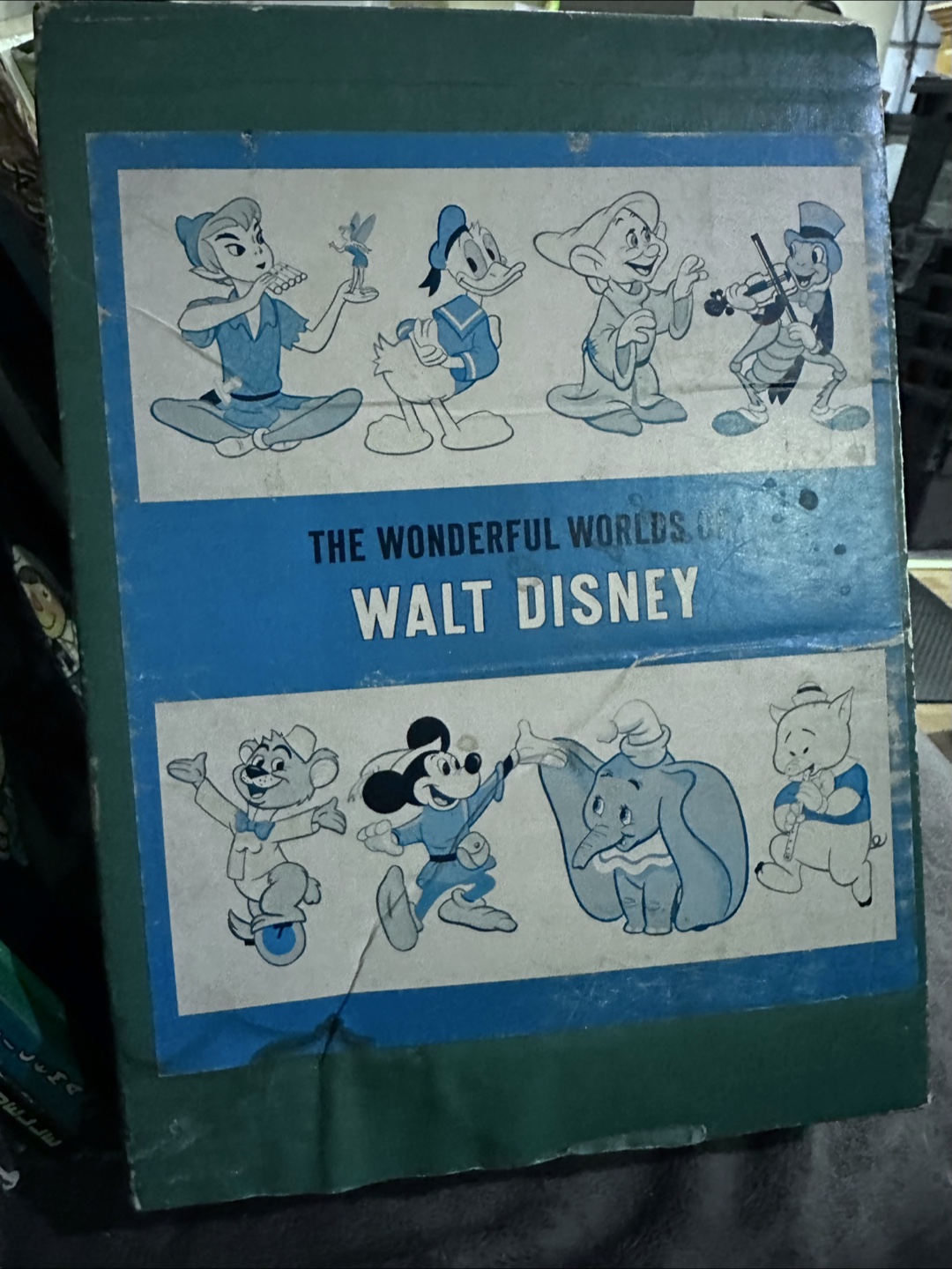 Vintage Walt Disney's Wonderful Worlds Book Set (4 Volumes)