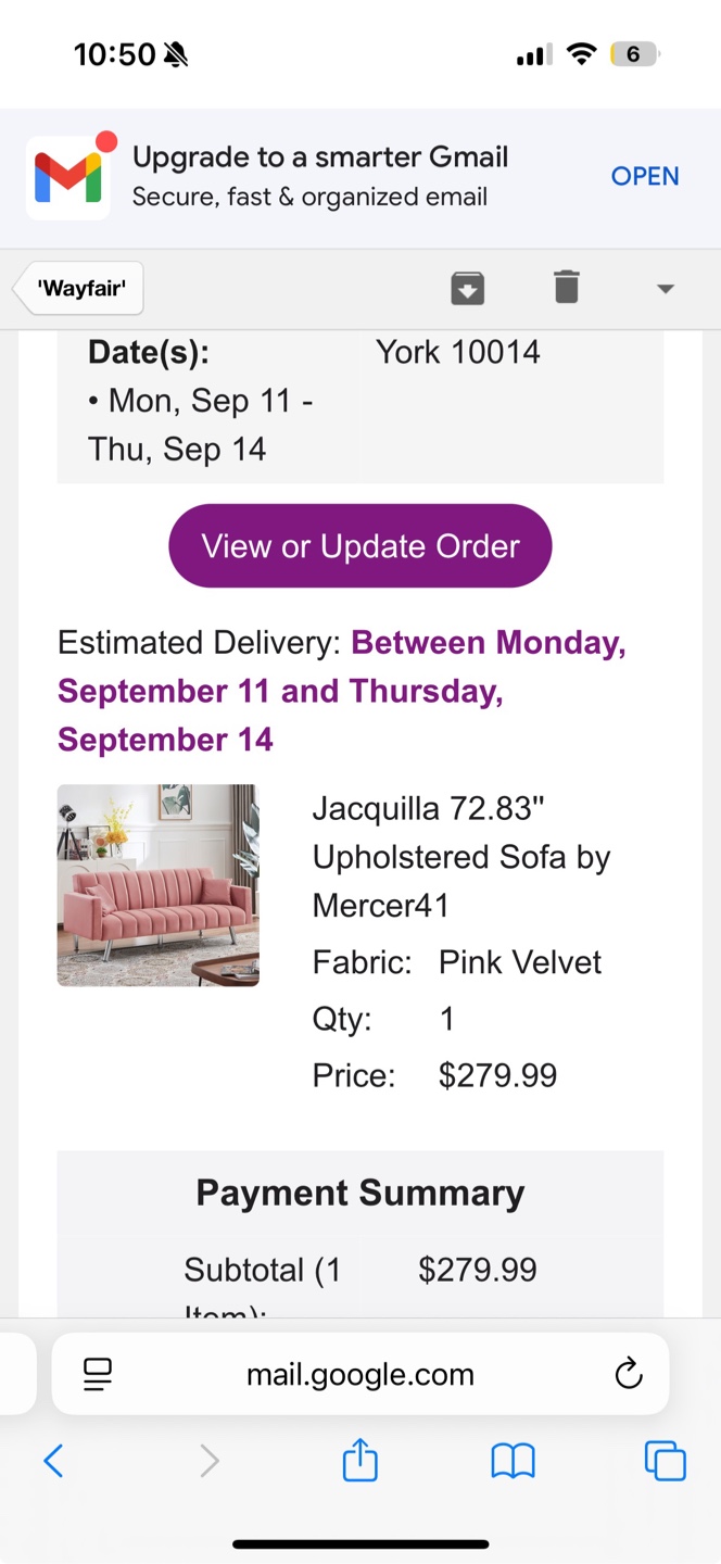 Dusty Rose Velvet Futon Sofa Bed - photo 4