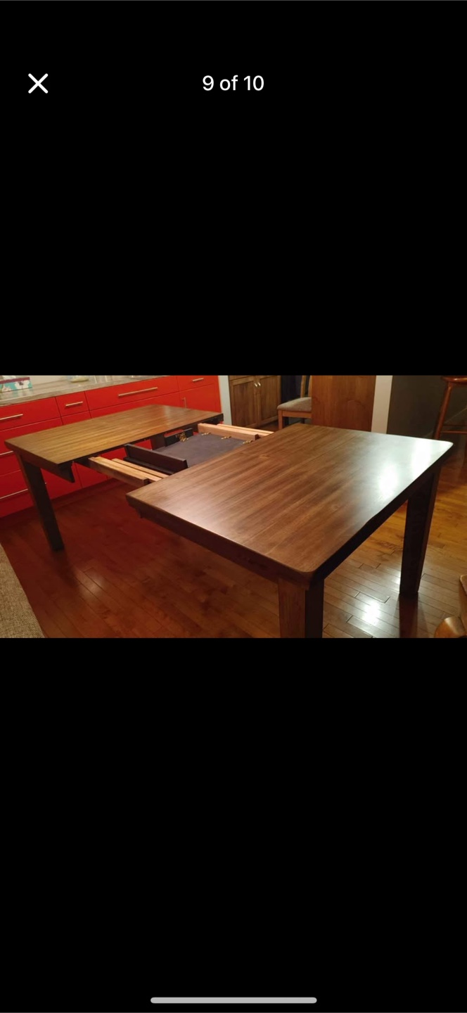Extendable Dining Table Set with Bench and 6 Chairs - photo 5