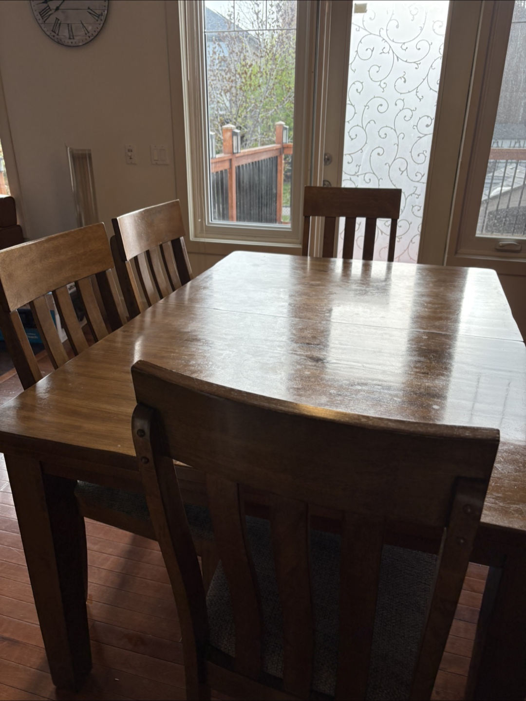 Extendable Dining Table Set with Bench and 6 Chairs - photo 3
