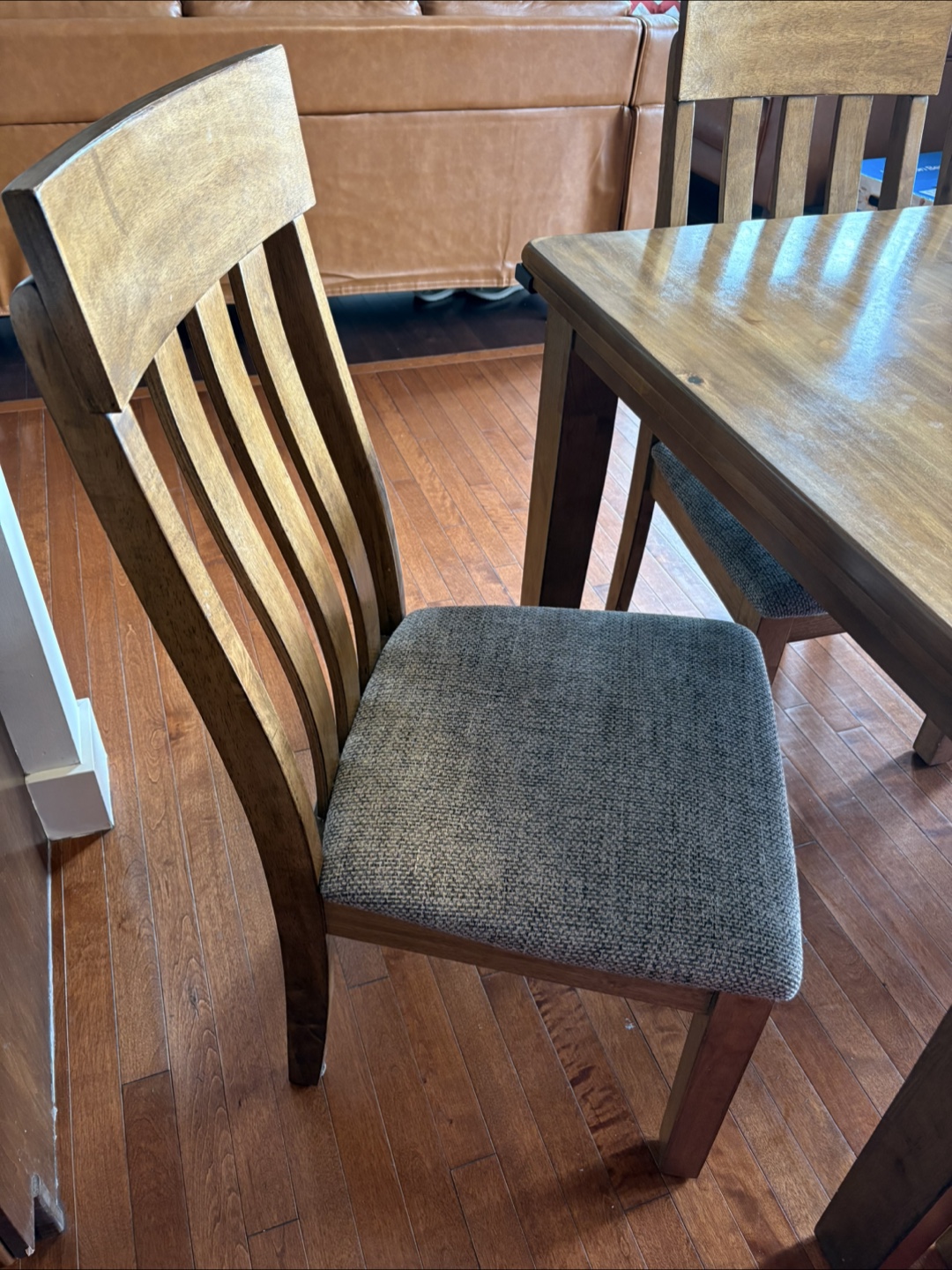 Extendable Dining Table Set with Bench and 6 Chairs - photo 2