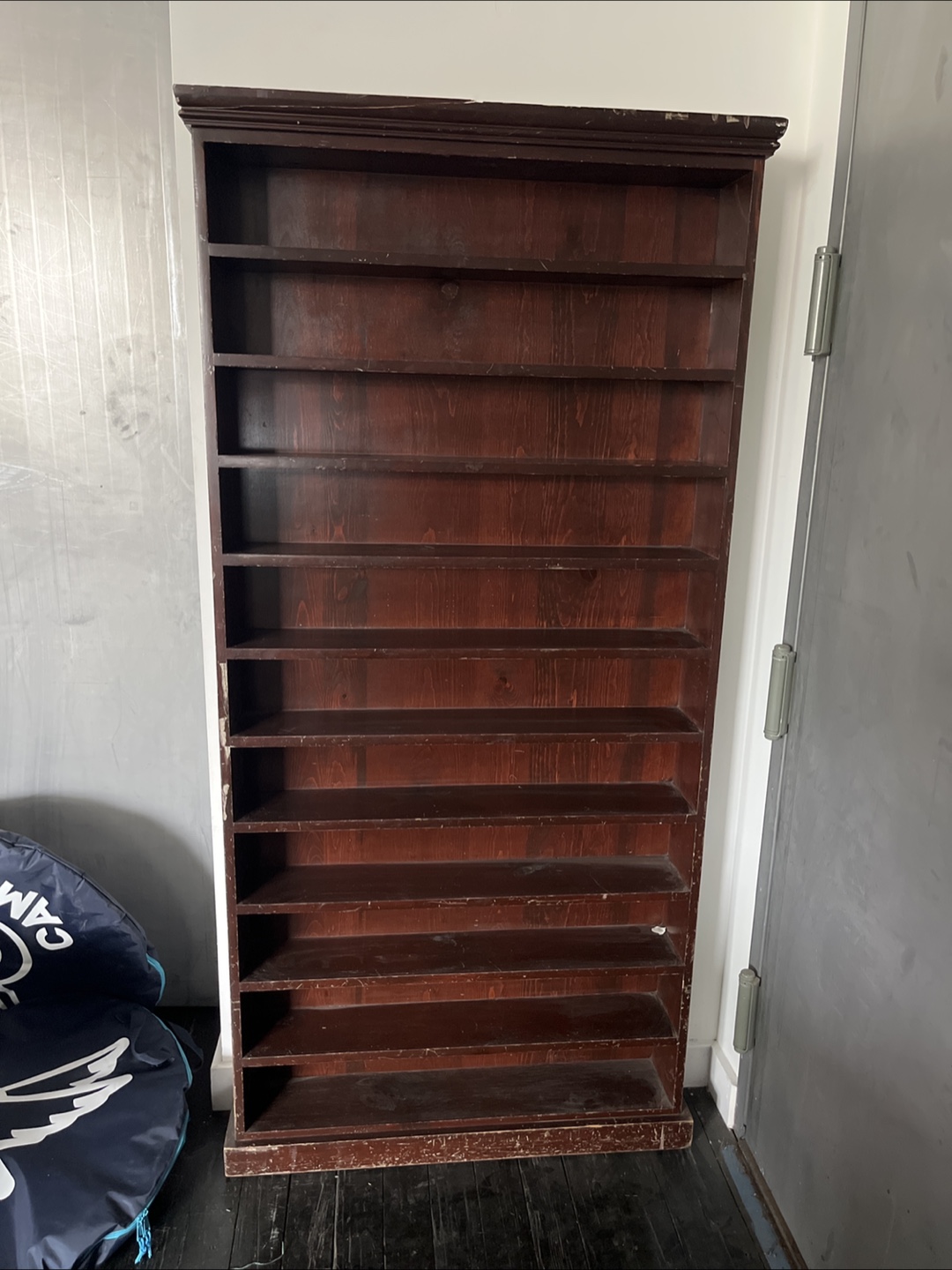 Tall Wooden Bookcase
