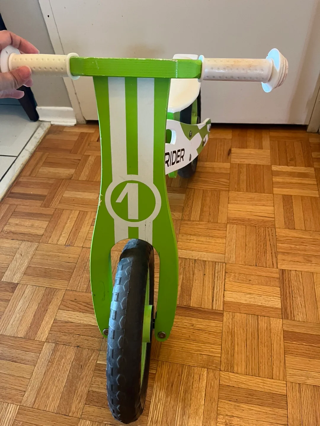 Kids Wooden Balance Bike thumbnail