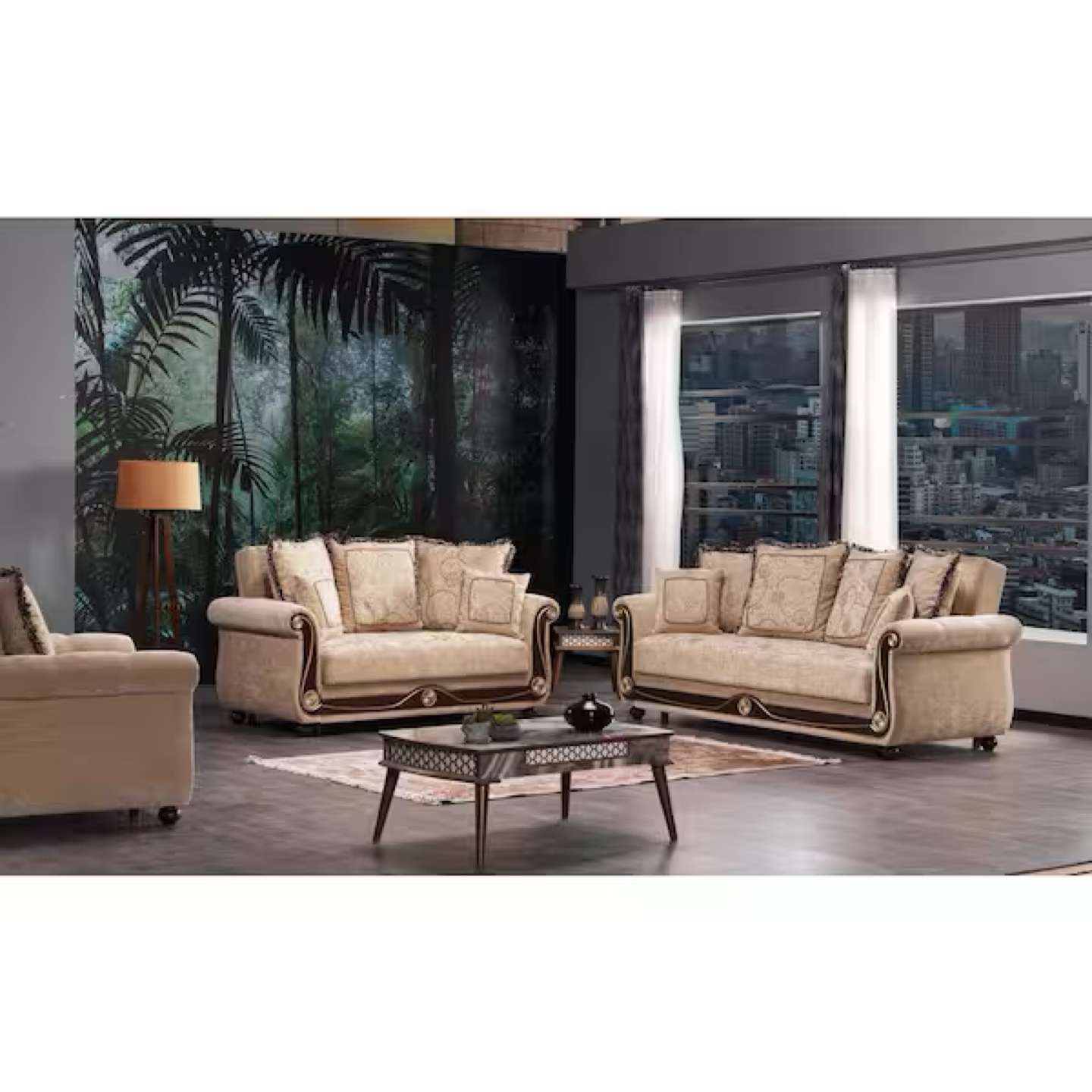 Ottomanson Washington Beige Sofa Set with Storage - photo 3