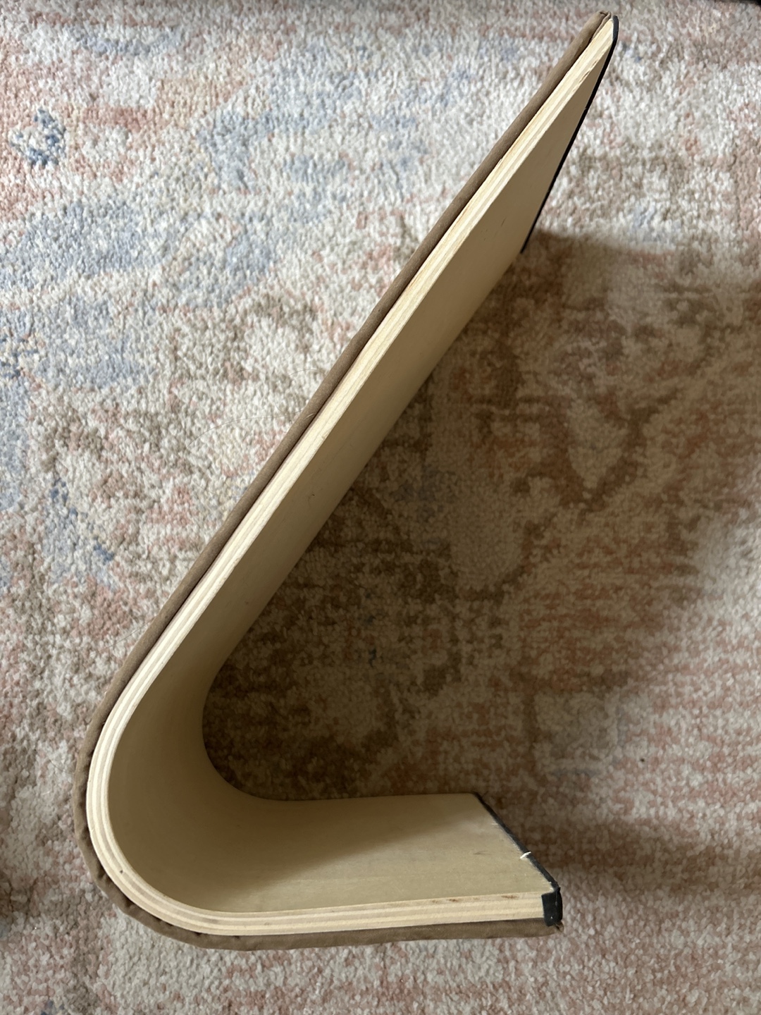 Cat scratching pad, beige, curved - photo 2